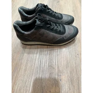 Coach Signature C Sneakers‎ Women's Brown Black Leather Lace Up Shoes thumbnail 5