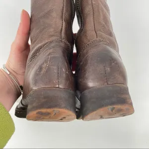 Born Women’s Dark Brown Leather Full Zip Riding Boots‎ Size 6 flannel lined thumbnail 9