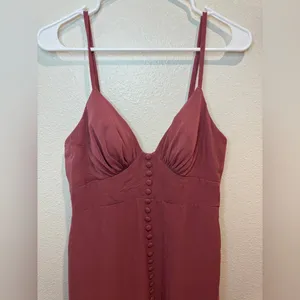 Azazie Women’s Alaya Ready to Ship Dusk Bridesmaid Dresses Size 6 in Desert Rose thumbnail 4