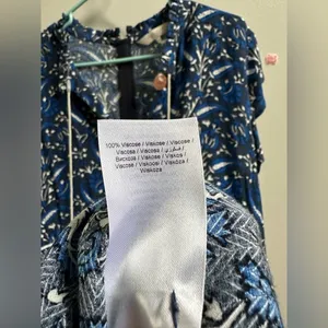 NEW Part Two Copenhagen Landeal Blue Paisley Midi‎ Dress Women’s US 12 Ethereal thumbnail 7