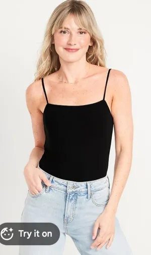 Old Navy Black Bodysuit | Size L Tall thumbnail 1