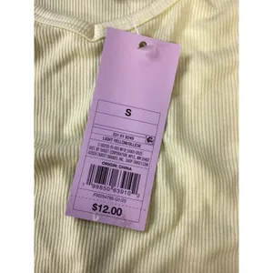 Wild Fable Womens Light Yellow Ribbed V-Neck Short Sleeve Top‎ Size S NWT thumbnail 3