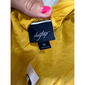 Daytrip BKE Flowy Wide Leg Cropped Jumpsuit‎ Yellow Boho Resortwear Medium New thumbnail 9
