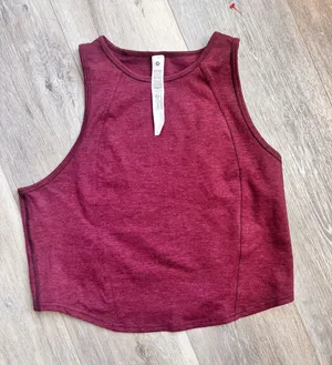 LULULEMON Softy Suedey Crewneck Cropped Tank Top thumbnail 1