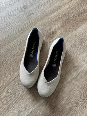 Rothy's Flax Birdseye The Flat Round Toe Women's Shoes 10 thumbnail 2