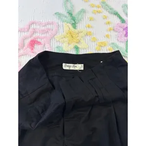 Indigo REIN Black Pleated High Waist Trousers Women's Size‎ 5 6 thumbnail 5
