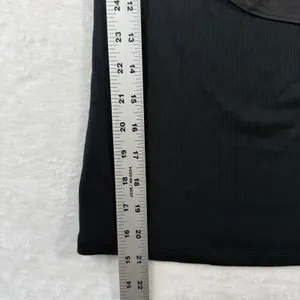 Boston Proper Womens Black One Shoulder Ruffle Ribbed Knit Top 224101035 Size‎ S thumbnail 4