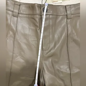 Zara Faux Leather Straight Leg Trousers thumbnail 6