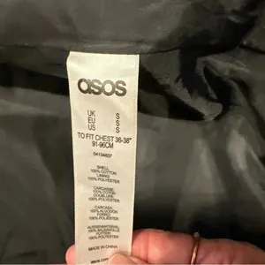 Asos Womens Jacket Small Black Color Zipper 2big Pockets thumbnail 7