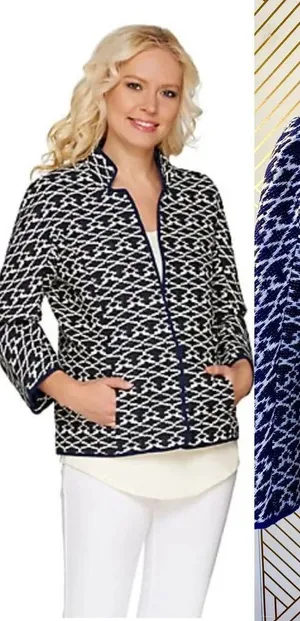 C. Wonder Ikat‎ Brocade Jacket w/ Bracelet Sleeves thumbnail 1