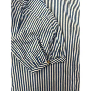 J.Crew Organic Cotton Long Sleeve Ruffleneck Top Stripe Blue Size‎ XS thumbnail 9