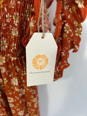 Chrysanthemum Smocked Off Shoulder Wide Leg Jumpsuit thumbnail 4