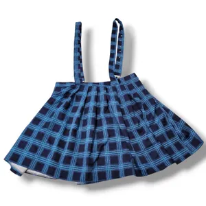 Plaid Skirt Size Large 34" Waist Pleated Suspender Skirt Punk Grunge Schoolgirl Skirt thumbnail 4