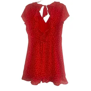 ✨Bardot Open-Back Red Polka Dot Sz 10/L Dress✨ thumbnail 5