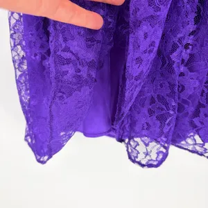 Vtg Y2K Fredericks of Hollywood Lace Babydoll Dress Sz 14 Whimsigoth HOCO USA thumbnail 5