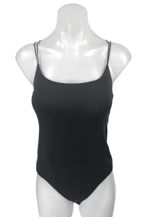 Aritzia Babaton Black Sleeveless Strappy Cami Camisole Tank Bodysuit Top Size L thumbnail 1
