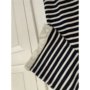 J. Crew striped ruffle sleeve shirt sleeve dress medium thumbnail 4