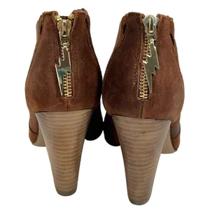 Betsey Johnson Jensen Leather Chestnut Brown Bootie Boots thumbnail 11