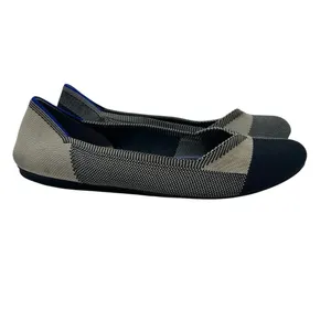 Rothy's The Flat Captoe Black‎ White Plaid Check Retired Ballerina Size 10 thumbnail 8