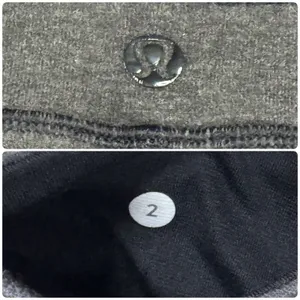Lululemon Skinny Groove Pant Full-On Luon Yoga Leggings Size 2 Gray thumbnail 10