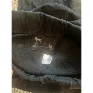 The Black Dog Womens XS Black Cotton Straight Leg‎ Sweatpants Drawstring Lounge thumbnail 4