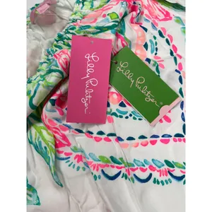 Lilly Pulitzer SKU 7935 Multicolor Off Shoulder Floral Dress Size L thumbnail 12