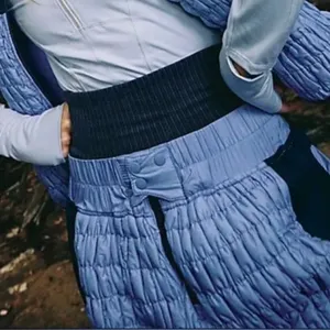 Free People Movement Quilt To Last Pants Small Blue Joggers Gorpcore Hiking Cozy thumbnail 3