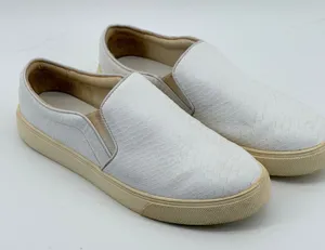 Aldo Womens White Snakeskin‎ Embossed Slip On Sneakers Shoes Size 7.5 US 38 EUR thumbnail 1