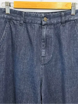 Jenni Kayne High Rise Wide Leg Denim Trouser Jeans 100% Cotton Size 2 thumbnail 6