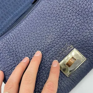 Kate Spade NY Merrick Blue Crossbody Handbag Pebbled Leather Purse Bag Gold thumbnail 5