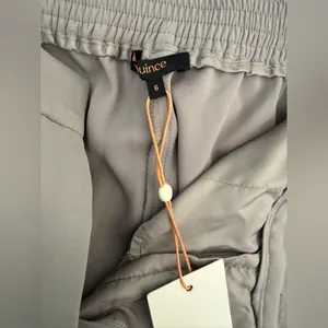 NWT Quince Women's Stretch Crepe Classic Trouser Pants 30" Pants Coastal Grey 6 thumbnail 5