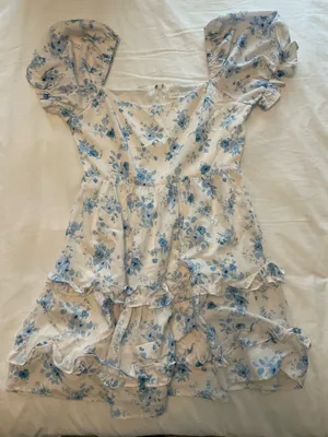 Altar'd State White Floral Dress Mini thumbnail 1