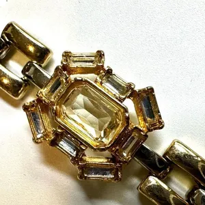 Ann Taylor Gold Tone Crystal Bracelet thumbnail 4