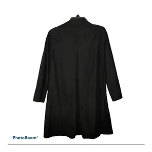 London Fog Black Waterproof Trench Coat M Classic Mid Length Quiet Luxury Office thumbnail 3