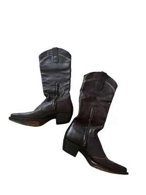 UNION OF ANGELS Brown Leather Cowboy Western Boots Size 8 thumbnail 5