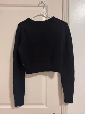 lululemon athletica Black Fuzzy Knit Pullover thumbnail 2