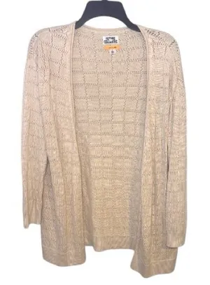 Future Collective Jenny Lopez Cream Pointelle Cardigan Size Small thumbnail 1