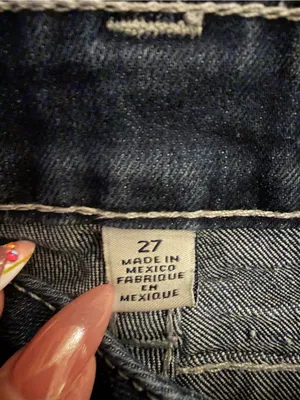 True Religion Women's Straight Leg Jeans in Dark Blue Wash thumbnail 5