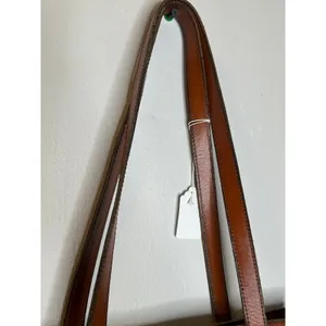 PATRICIA NASH Brown Leather Front Pocket Zipper Closure Top Handle Shoulder Tote thumbnail 13