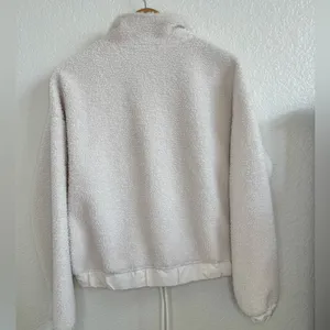 Anthropologie Bailey 44 Sherpa Jacket Teddy Pullover Relax Fit Cozy Off White XS thumbnail 5