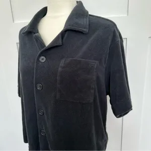 Fabletics Island Terry Cloth Boxy Button Up Shirt thumbnail 3