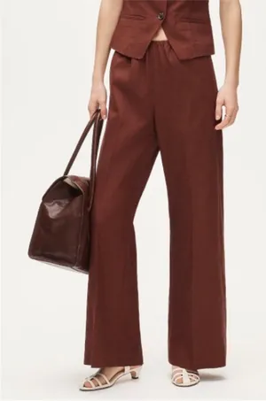 J.Crew Cosmo pant in Gramercy linen blend thumbnail 1