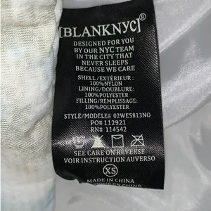 NWT Blank‎ NYC The Perfect Day Watercolor Wrap Puffer Jacket thumbnail 7