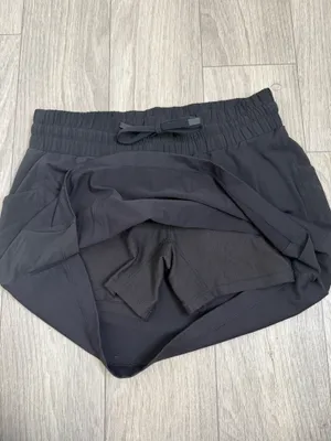 Athleta Black Drawstring Skort Size Small Built-In Shorts Zip Pocket Golf Tennis thumbnail 5