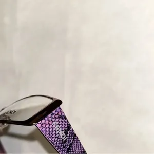 Authentic Fendi Optical Purple Rectangular Eyeglasses thumbnail 7