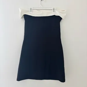 Peppermayo Black and White Diamonds and Pearls Off Shoulder Mini Dress thumbnail 4