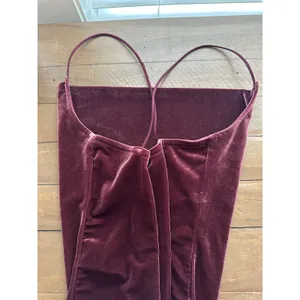 Abercrombie & Fitch Velvet Cowl Neck Bodysuit Burgundy Maroon Small thumbnail 3