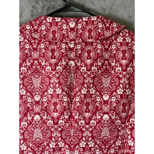 LOFT‎ Red White Floral Peter Pan Collar Cropped Jacket Blazer Women's 10 New thumbnail 4