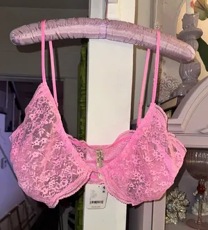 NWT Free People Lace Bralette- Lilac Pop thumbnail 1