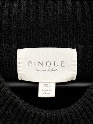 Pinque Ribbed Mock Neck Sweater Bundle | Ivory & Black | XXL | 2 Sweaters thumbnail 4